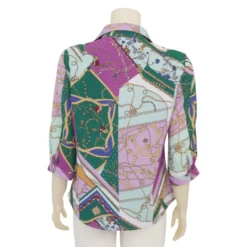 มิกิโกะ เสื้อเชิ้ต แขน 3 ส่วน ผ้าชีฟองโดบี้ - Image 4