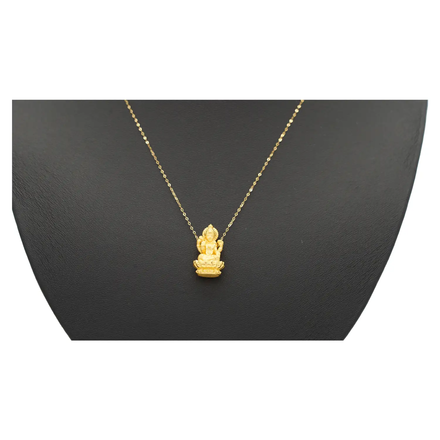 จี้ทอง24K ชุบทอง99.99% รูปพระลักษมี พร้อมสร้อยคอทอง18K - Image 3