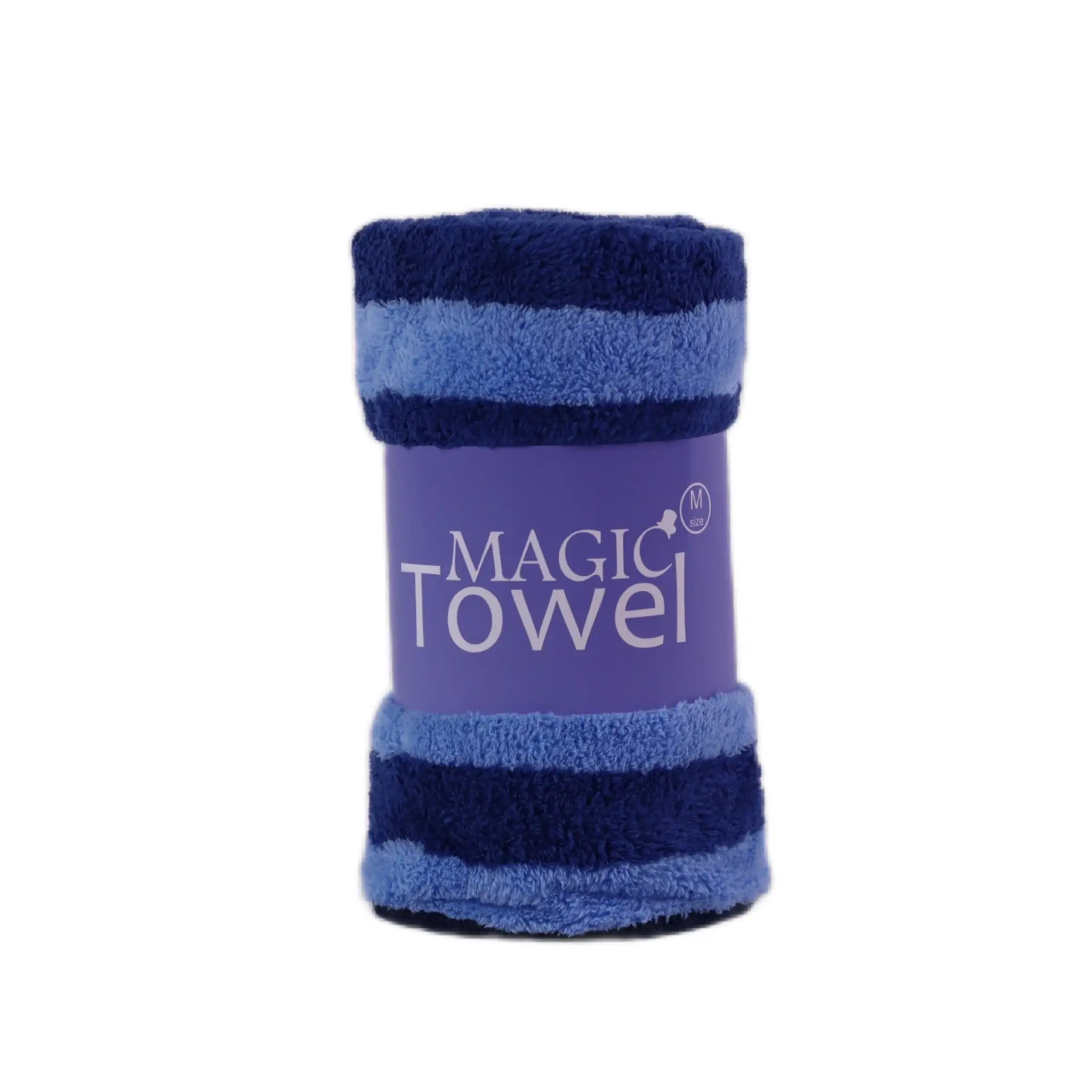 เซตผ้าขนหนู Magic Towel รุ่น คอรัลฟรีซ ลายทาง ไซซ์ L 1 ผืน และไซซ์ M 8 ผืน - Image 6