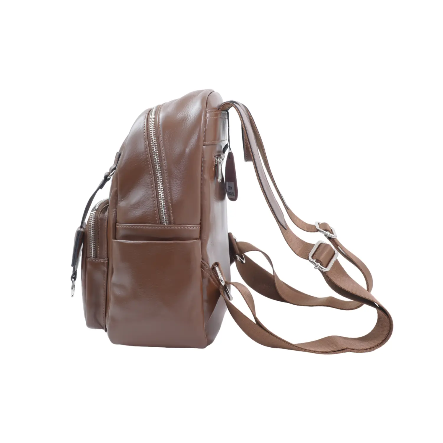 มาร์เวล กระเป๋าเป้หนังวัวแท้ รุ่น DOUBLE POCKET - Image 5