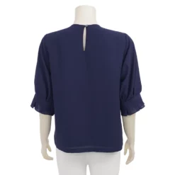 อะมิร่า เสื้อเบลาส์คอกลม แขน 3 ส่วน ผ้าชีฟอง - Image 5
