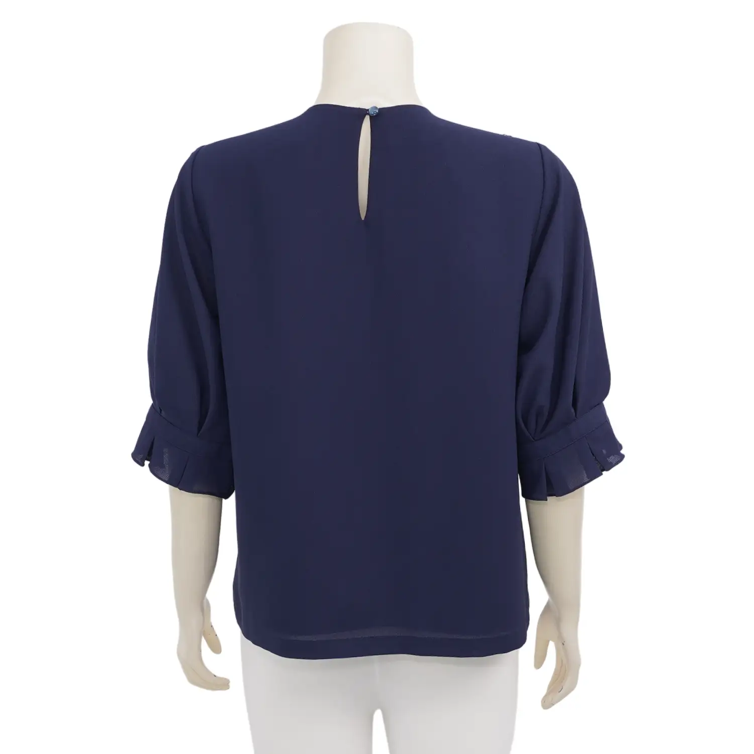 อะมิร่า เสื้อเบลาส์คอกลม แขน 3 ส่วน ผ้าชีฟอง - Image 5
