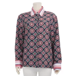 เดอะ มูเซียม คอลเลคชั่น เสื้อเชิ้ตแขนยาว ทรงกระบอก  ผ้าพิมพ์ลาย