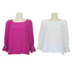 เบคกี้ รัสเซล เซตเสื้อคอปาด  แขนพองยาว 5 ส่วน