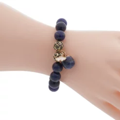 ลักษ์ มงคล สร้อยข้อมือลาพิส ลาซูลี, มาร์คาไซต์และเพชร CZ - Image 2