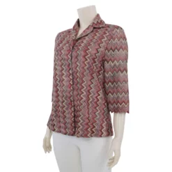 อาลิย่า เสื้อเชิ้ต แขน 3 ส่วน ผ้าลูกไม้แฟนซี - Image 2