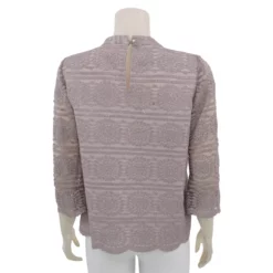 อาลิย่า เสื้อเบลาส์คอกลม แขน 4 ส่วน ผ้าลูกไม้แฟนซี - Image 3