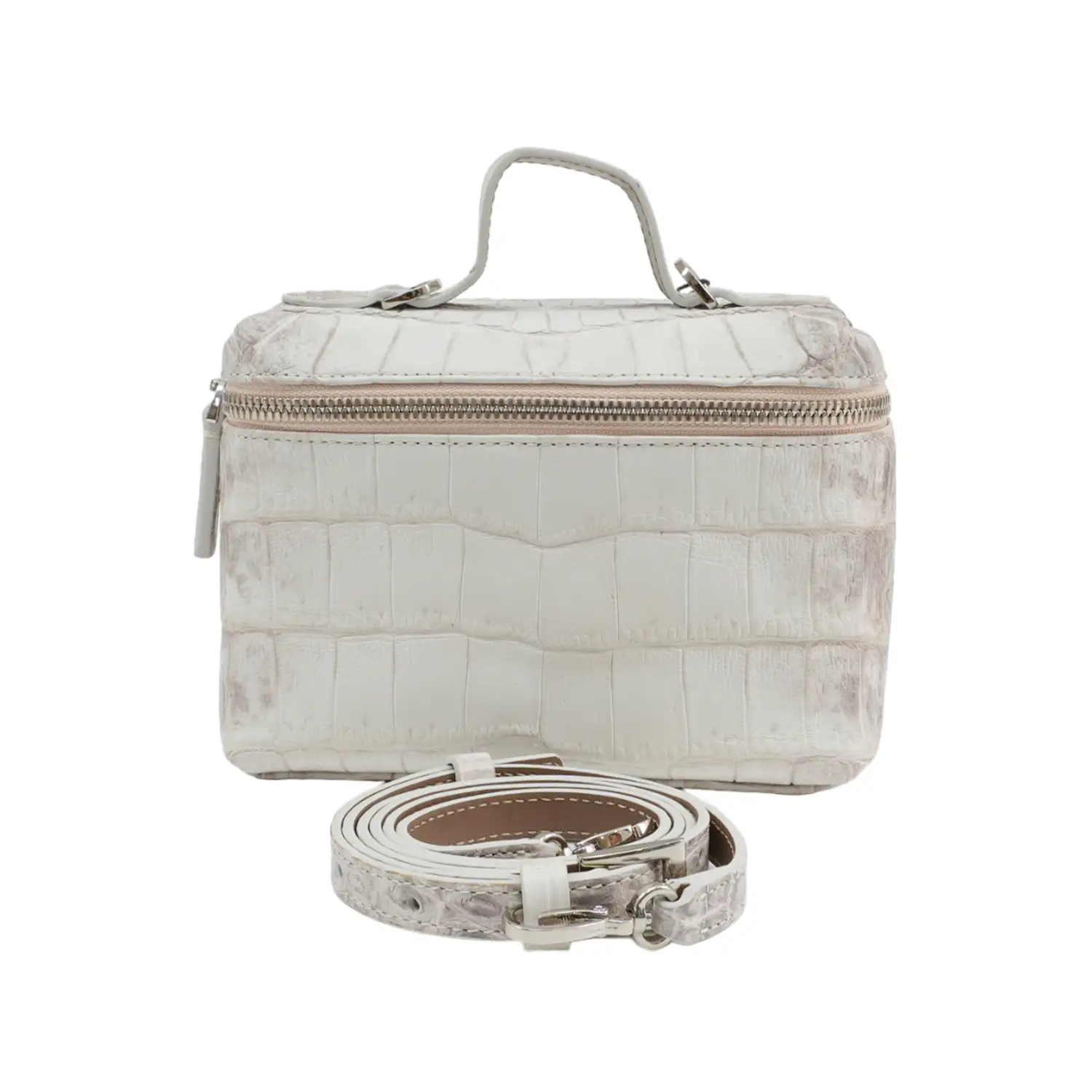 เอสซี ศรีราชา กระเป๋าถือหนังจระเข้แท้ Wendy Zipper Bag (ใช้ได้ 2 แบบ) - Image 12