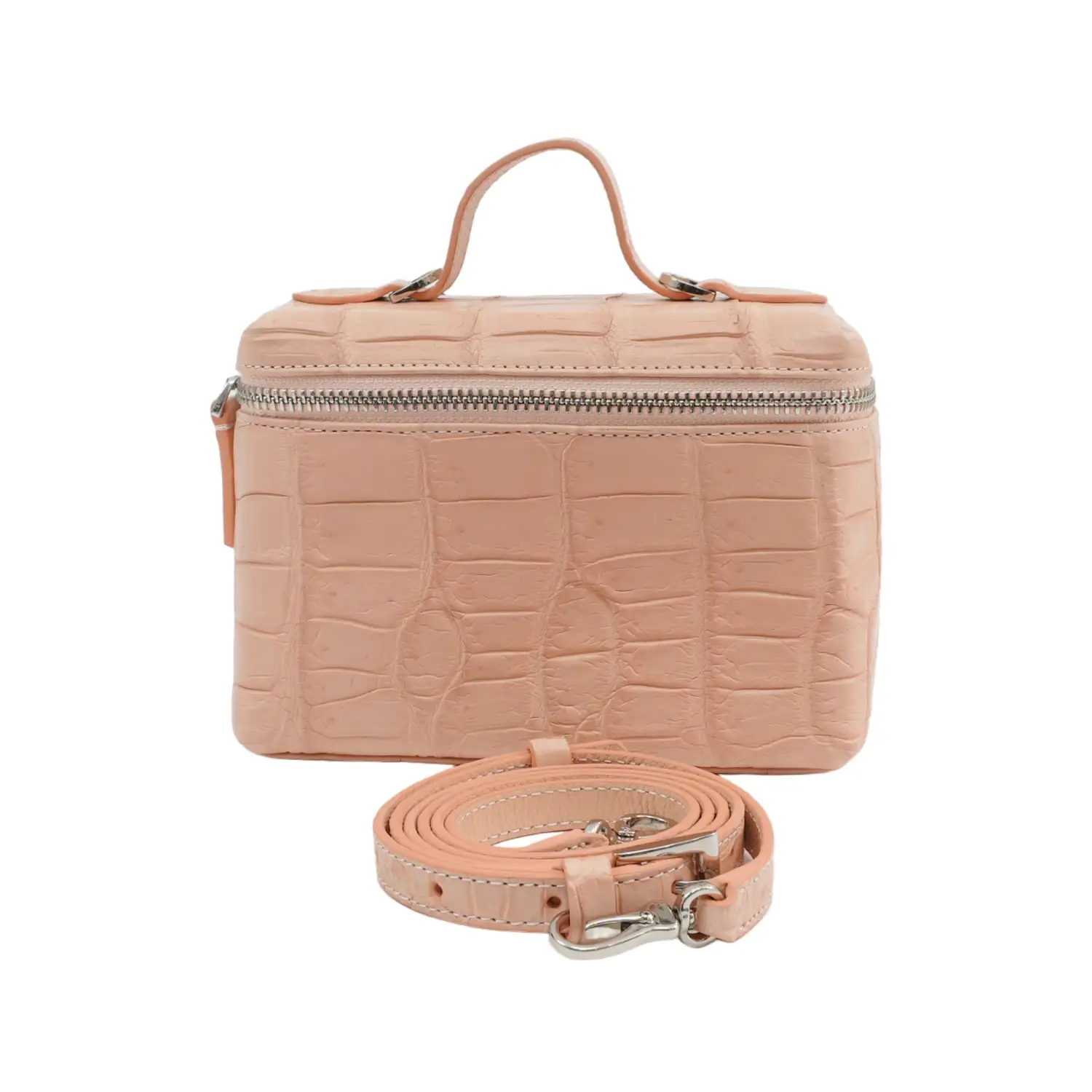 เอสซี ศรีราชา กระเป๋าถือหนังจระเข้แท้ Wendy Zipper Bag (ใช้ได้ 2 แบบ) - Image 6