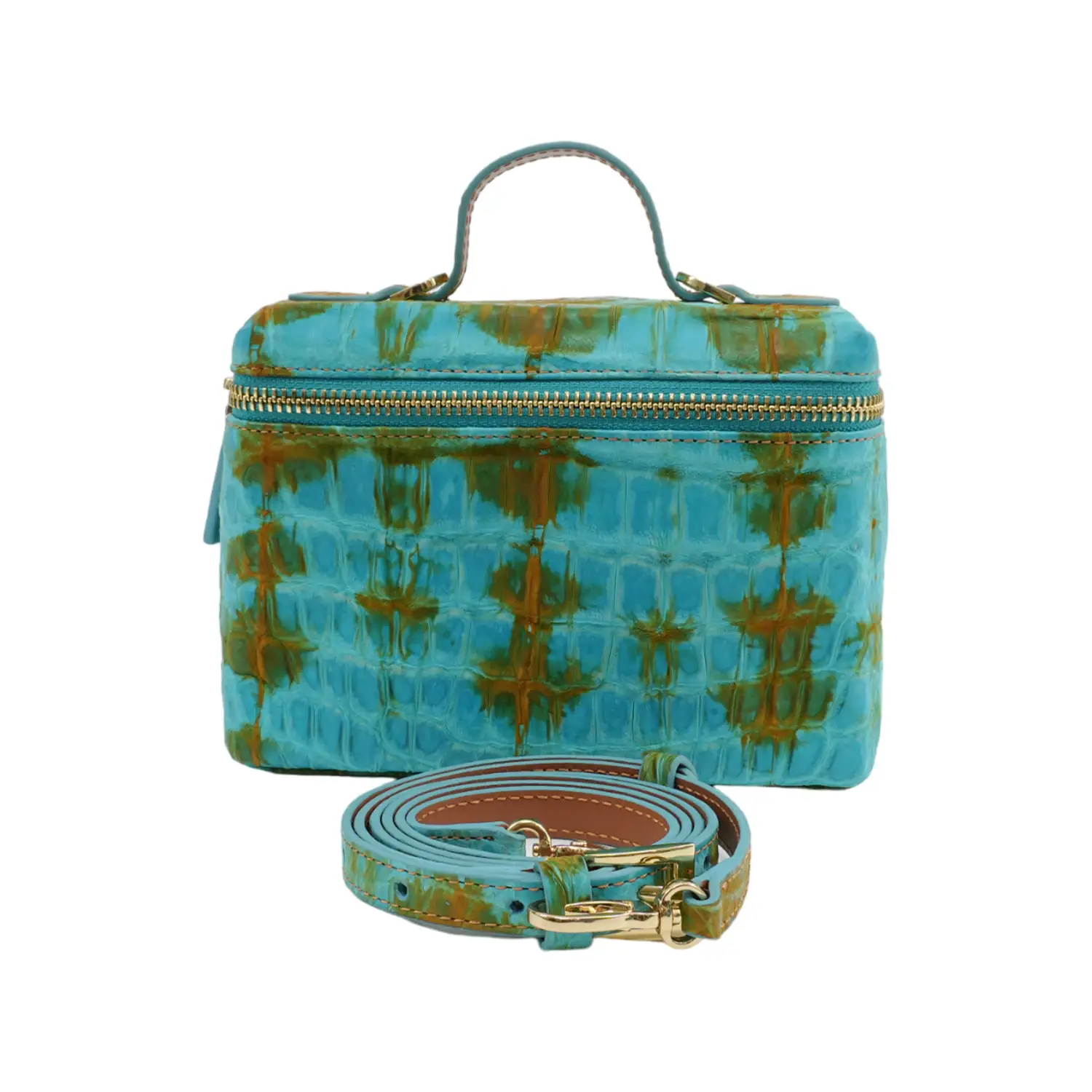 เอสซี ศรีราชา กระเป๋าถือหนังจระเข้แท้ Wendy Zipper Bag (ใช้ได้ 2 แบบ) - Image 10