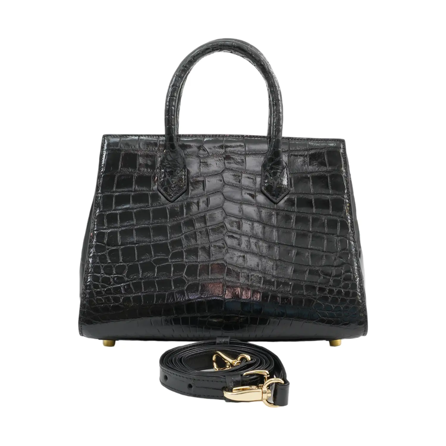 เอสซี ศรีราชา กระเป๋าถือหนังท้องจระเข้แท้ Classy Handle Bag (ใช้งานได้ 2 แบบ) - Image 4