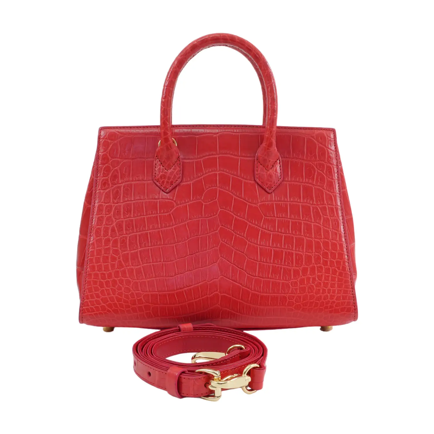 เอสซี ศรีราชา กระเป๋าถือหนังท้องจระเข้แท้ Classy Handle Bag (ใช้งานได้ 2 แบบ) - Image 6