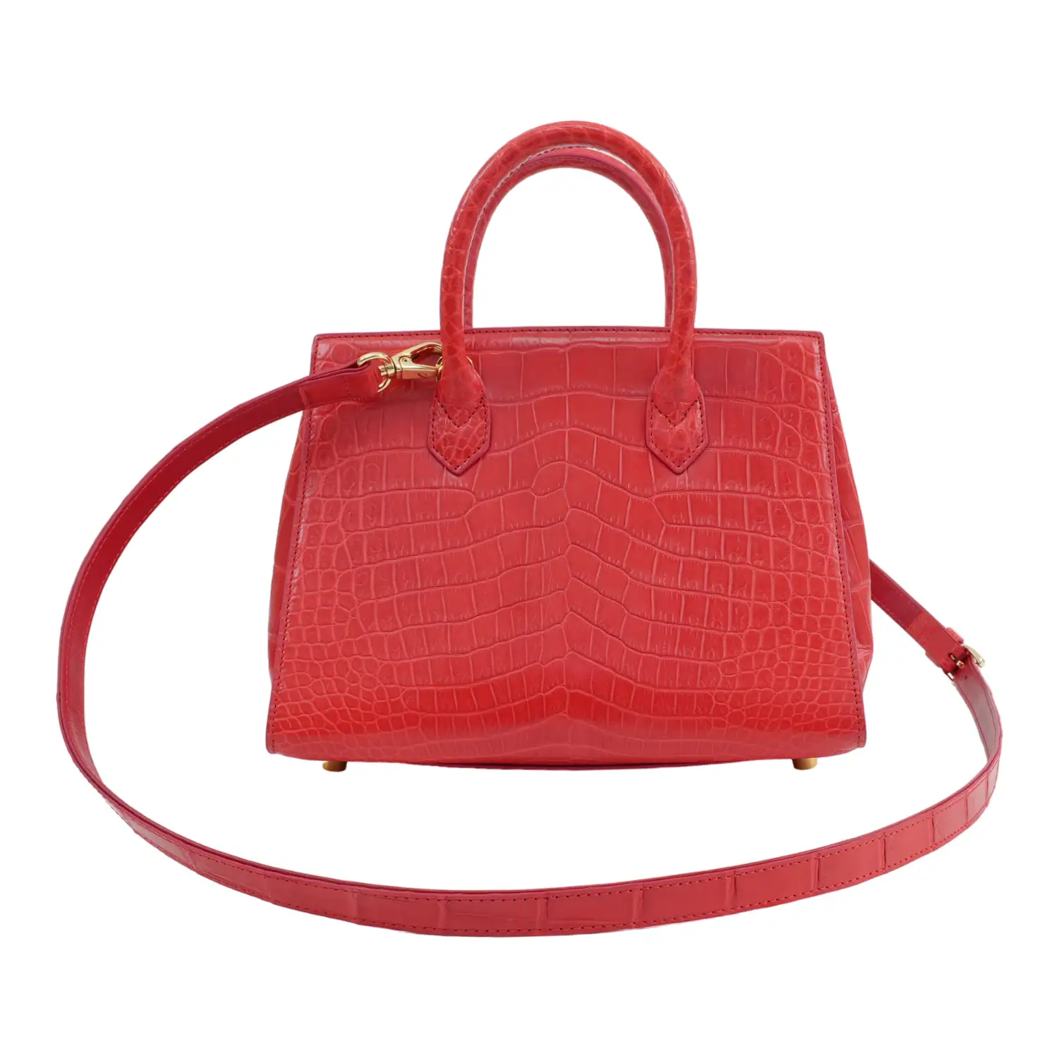 เอสซี ศรีราชา กระเป๋าถือหนังท้องจระเข้แท้ Classy Handle Bag (ใช้งานได้ 2 แบบ) - Image 7