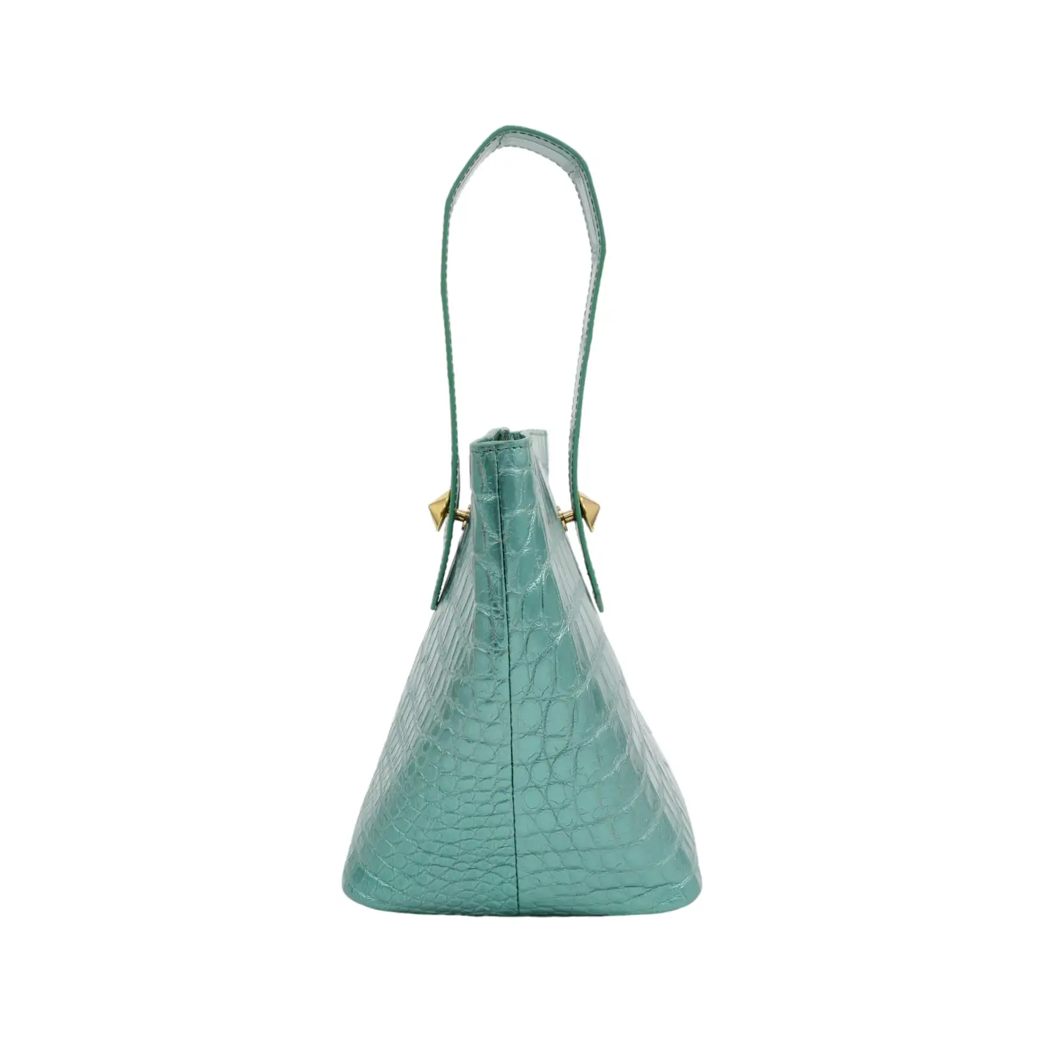 เอสซี ศรีราชา กระเป๋าถือหนังท้องจระเข้แท้ ทรงบัคเก็ต Easy Bucket Bag (ใช้งานได้ 2 แบบ) - Image 8