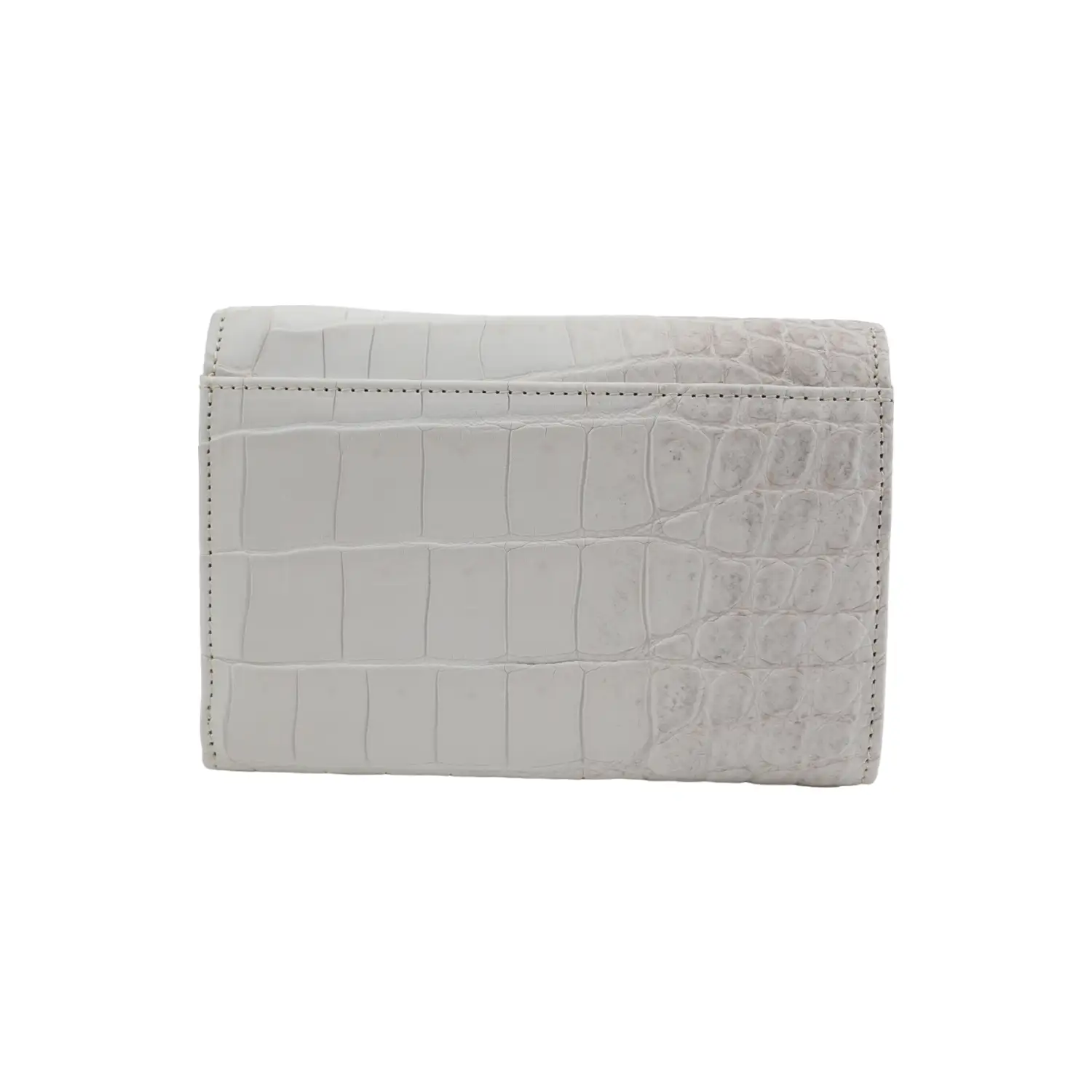 เอสซี ศรีราชา กระเป๋าสตางค์ หนังท้องจระเข้แท้ แบบพับ Tri Fold Wallet - Image 3