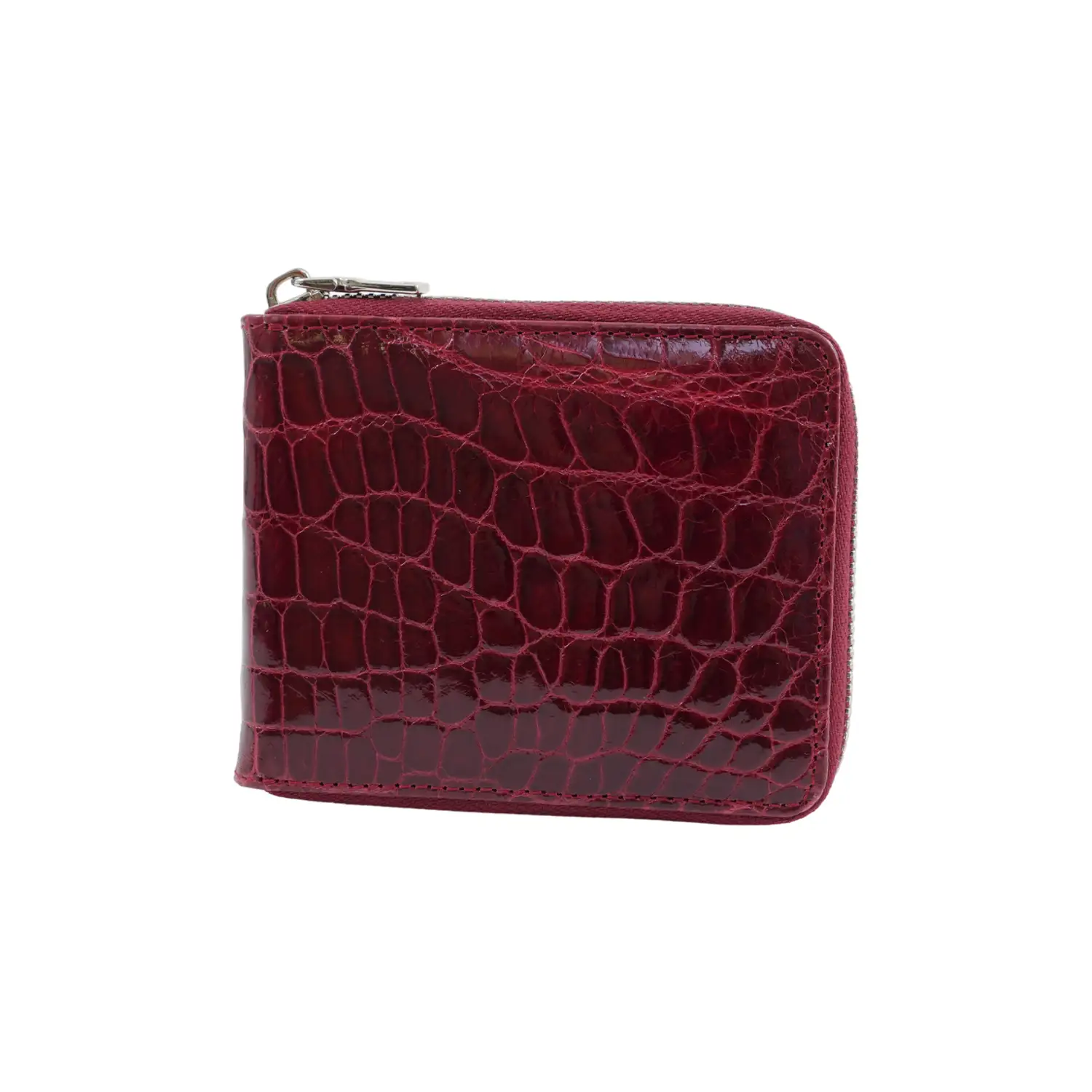 เอสซี ศรีราชา กระเป๋าสตางค์หนังท้อง จระเข้แท้แบบซิปรอบ Zipper Short Wallet - Image 2