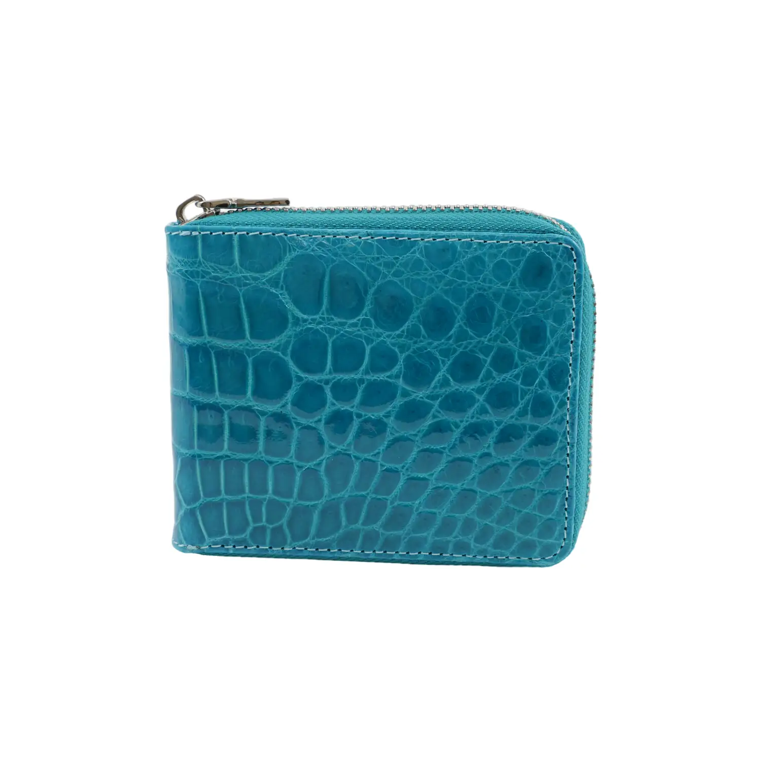เอสซี ศรีราชา กระเป๋าสตางค์หนังท้อง จระเข้แท้แบบซิปรอบ Zipper Short Wallet - Image 3