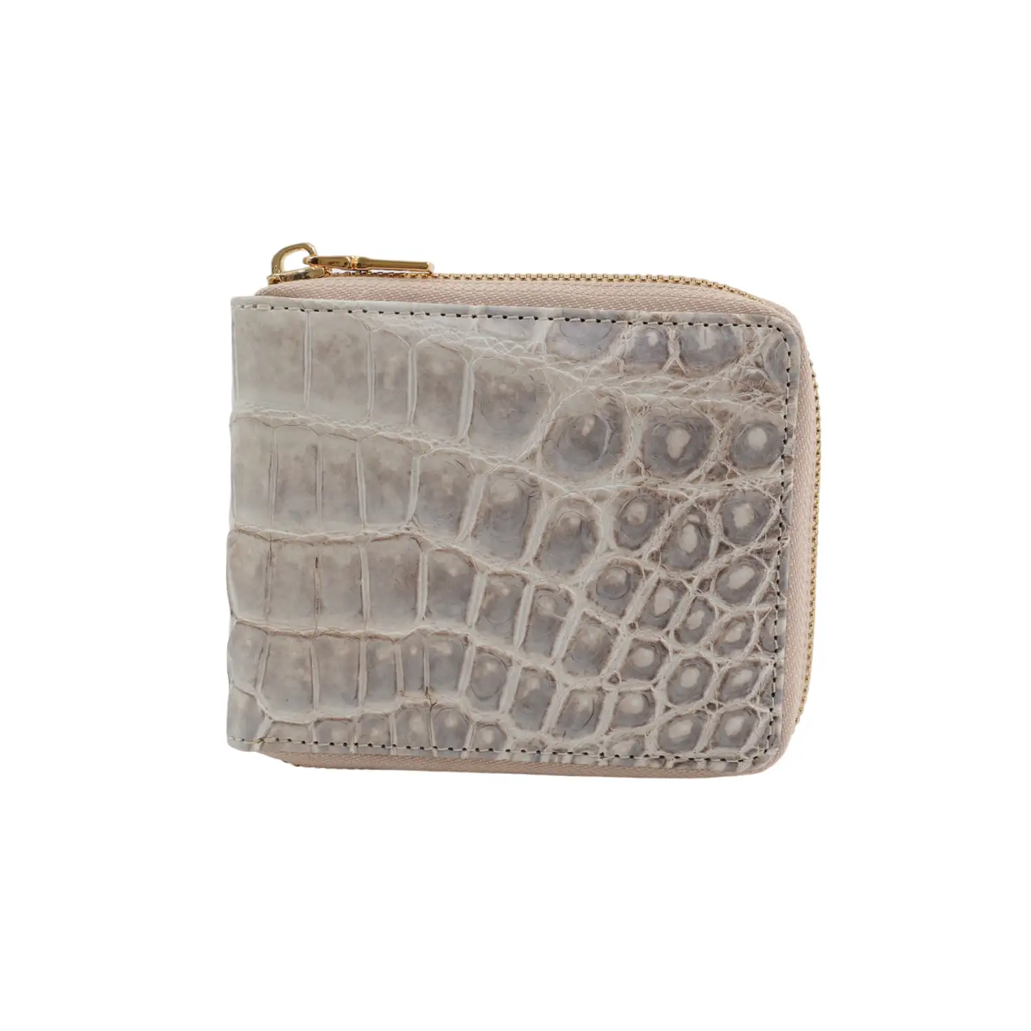 เอสซี ศรีราชา กระเป๋าสตางค์หนังท้อง จระเข้แท้แบบซิปรอบ Zipper Short Wallet - Image 4