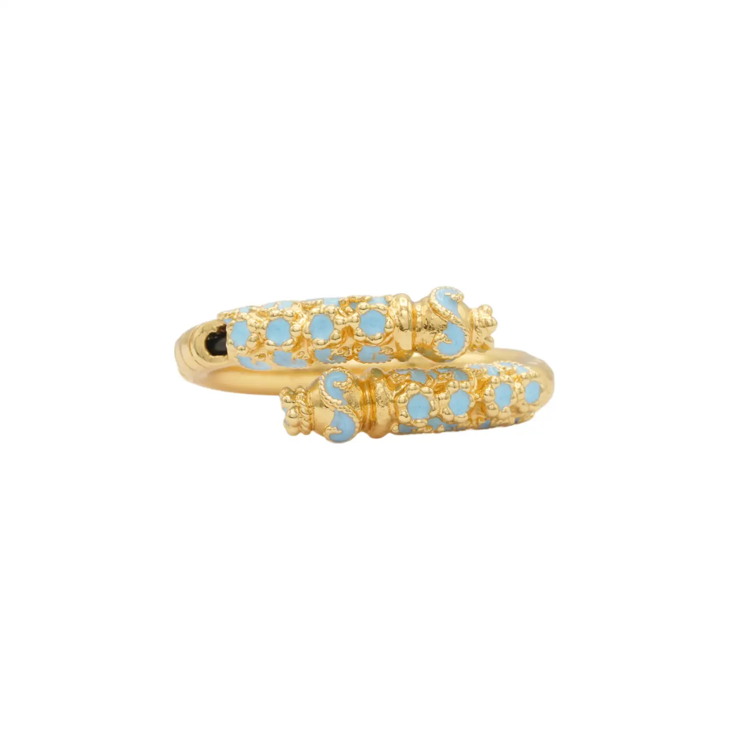 มณีมงคล แหวนหางช้าง ตัวเรือน เงิน99% ชุบทอง24K - Image 2