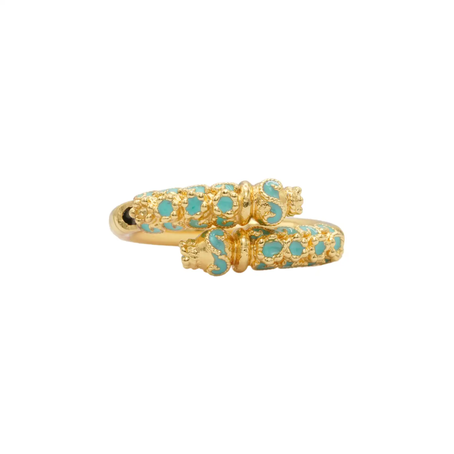 มณีมงคล แหวนหางช้าง ตัวเรือน เงิน99% ชุบทอง24K - Image 3
