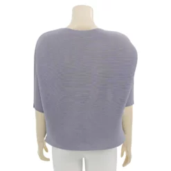 ลลินา เสื้อคอปาด แขน 4 ส่วน ผ้าพลีทลายดอกไม้ - Image 5