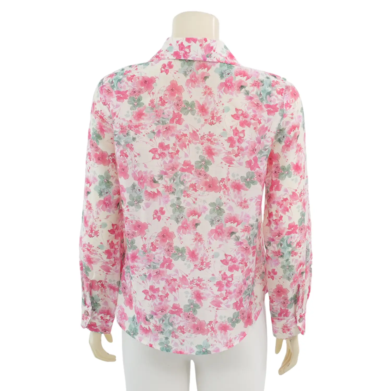 แอล บูทีค เสื้อเชิ้ต แขนยาว ผ้าซาตินออแกนซ่า พิมพ์ลายดอกไม้ - Image 3