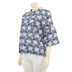 มินนะ เสื้อเบลาส์คอตั้ง แขนยาว 4 ส่วน - Image 2