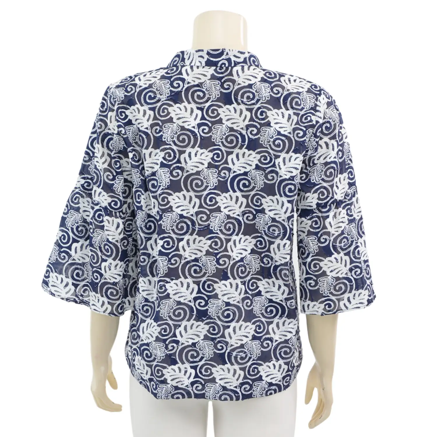 มินนะ เสื้อเบลาส์คอตั้ง แขนยาว 4 ส่วน - Image 3