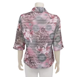 อะมิร่า เสื้อเชิ้ต แขน 3 ส่วน ผ้ายืดฟลอร่า - Image 3