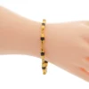 อัญญามินทร์ สร้อยข้อมือเงิน925  ชุบทอง18K ประดับนิล