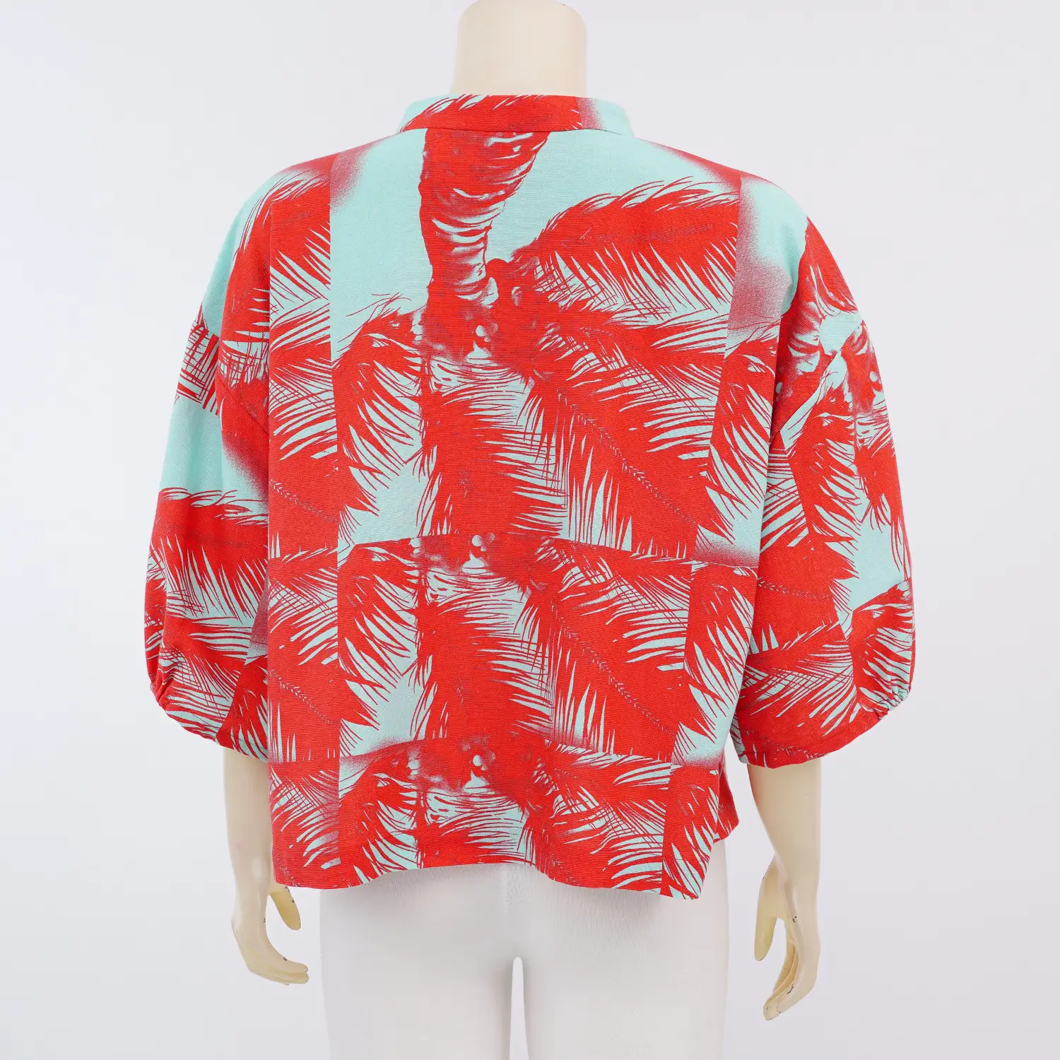 มาร์ท่า ออร์ลีน แอ็คแซคคิวทีฟ เสื้อเบลาส์คอตั้ง แขนพอง 3 ส่วน ผ้าลินิน - Image 3