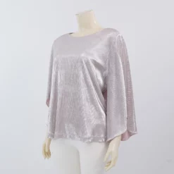 มิกิโกะ เสื้อเบลาส์คอปาด  แขนปีกค้างคาว ผ้ายืดแฟนซี - Image 4
