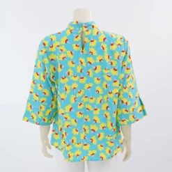 มิกิโกะ เสื้อเบลาส์คอปีน  แขน 3 ส่วน  ผ้าจันจีรา  - Image 3
