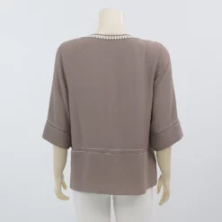มิกิโกะ เสื้อคอปาดแต่งลูกไม้  แขน 3 ส่วน - Image 4