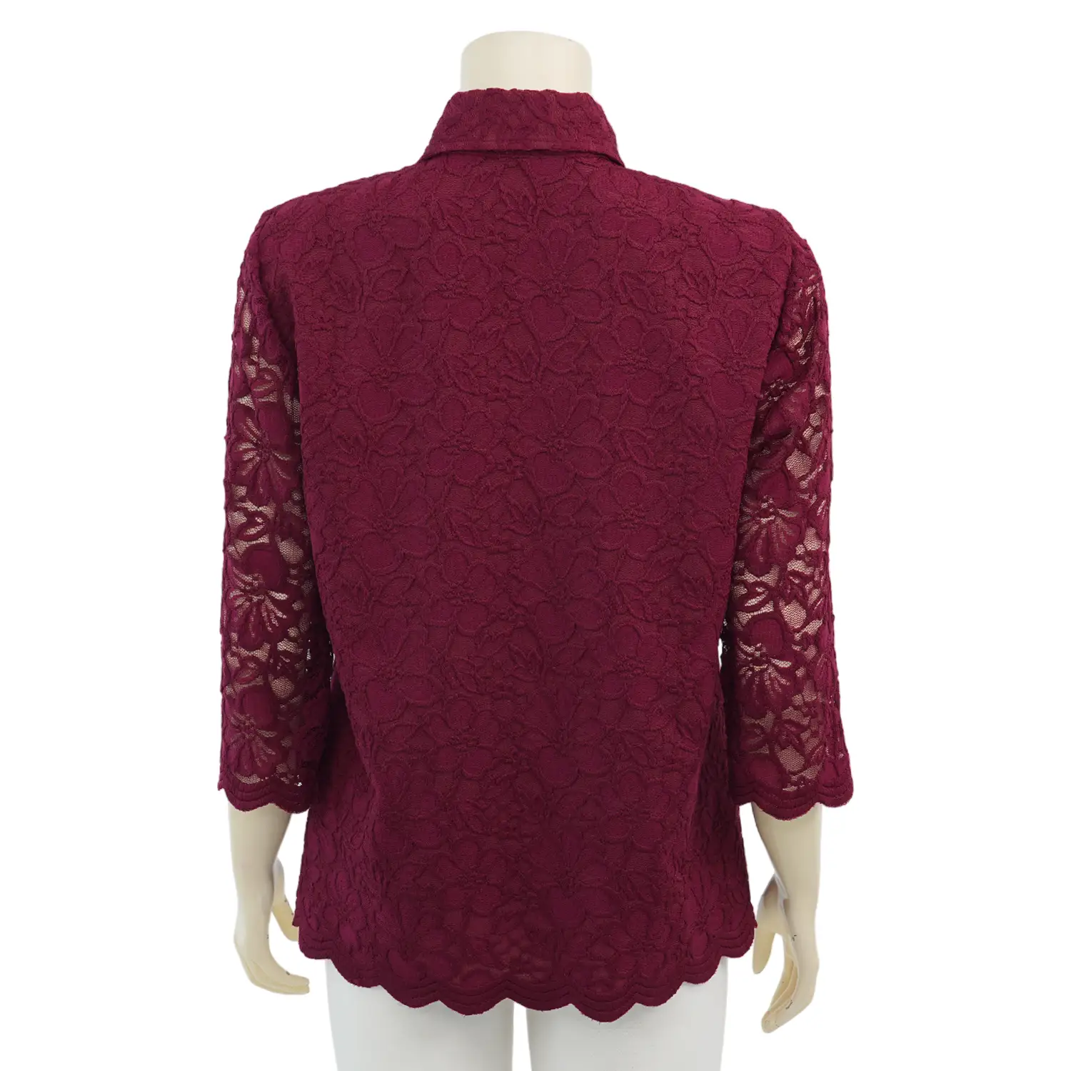 อาลิย่า เสื้อเชิ้ต แขน 4 ส่วน ผ้าลูกไม้ฮันน่า - Image 3