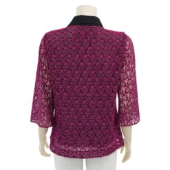 อาลิย่า เสื้อเชิ้ต แขน 3 ส่วน ผ้าลูกไม้ราเชล - Image 5