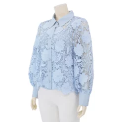 เบคกี้ รัสเซล เสื้อคอปก แขนพอง ผ้าลูกไม้ มาพร้อมเสื้อตัวใน - Image 2