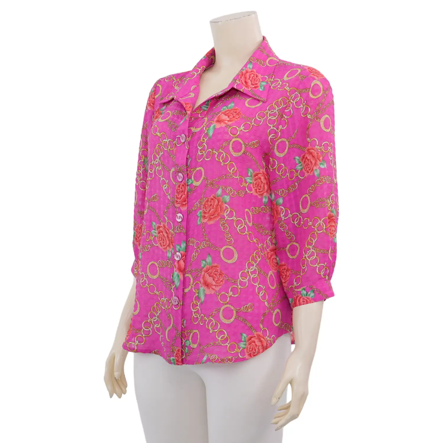 มิกิโกะ เสื้อเชิ้ต แขน 3 ส่วน ผ้าพีชสกินไอยู - Image 3
