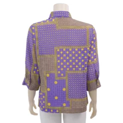 มิกิโกะ เสื้อเชิ้ต แขน 3 ส่วน ผ้าพีชสกินไอยู ลายโพก้า ดอต - Image 3