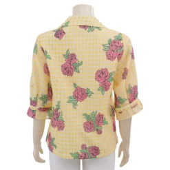 มิกิโกะ เสื้อเชิ้ต แขนยาว 3 ส่วน ผ้าเบิร์นเอ้าท์ MIKIKO - Image 3