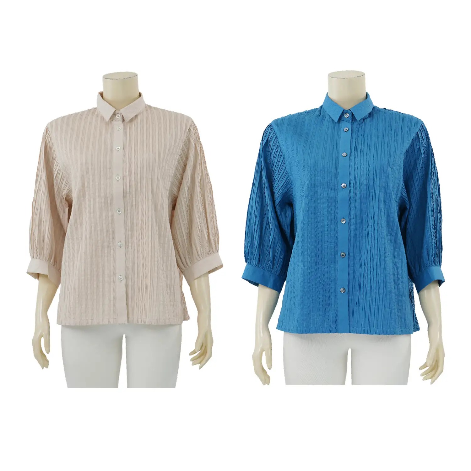 แอลลี่ เสื้อเชิ้ต แขน 3 ส่วน จั๊มปลายแขน - Image 2