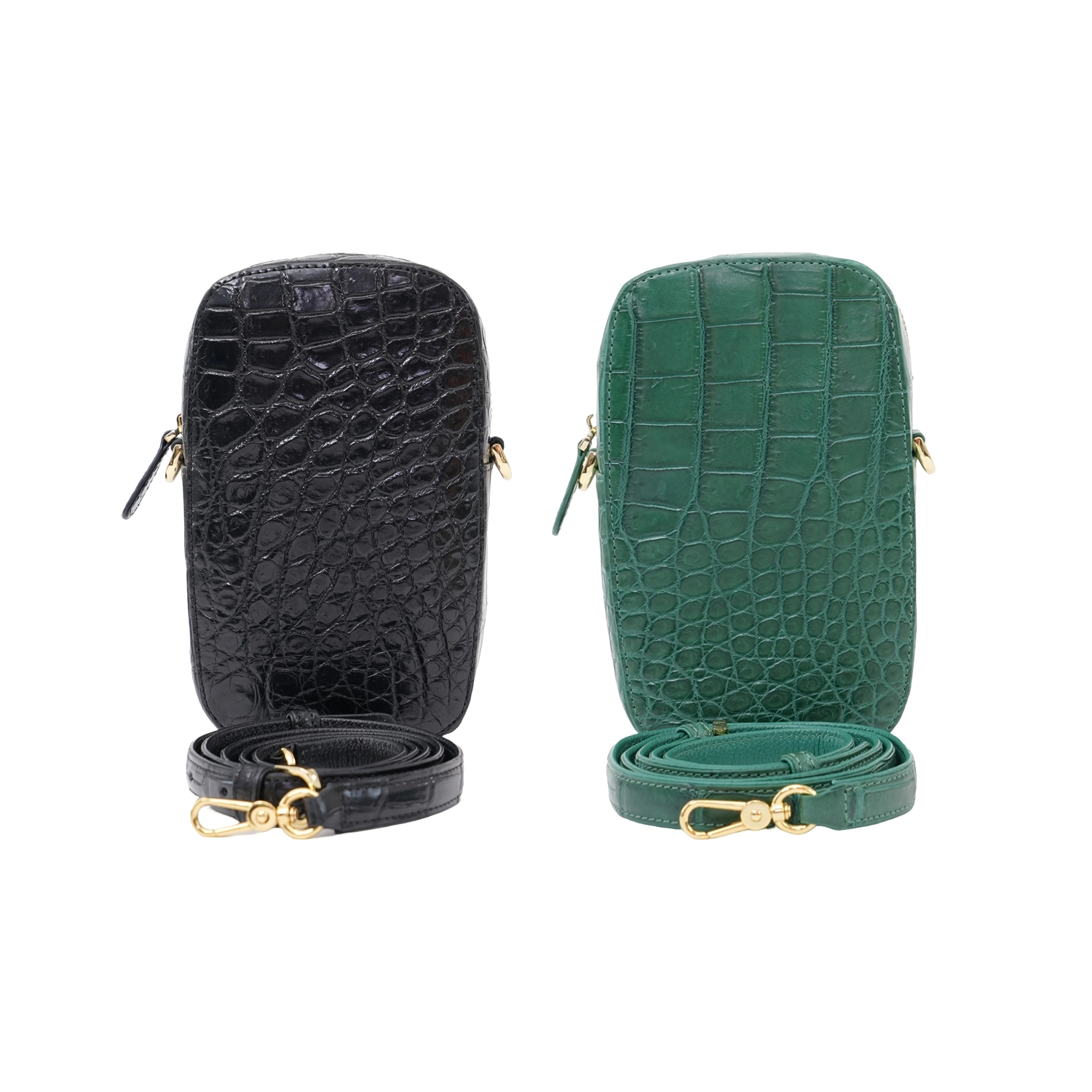 รีเวอร์ กระเป๋าสะพายหนังท้องจระเข้ ดีไซน์ Phone Zipper Bag