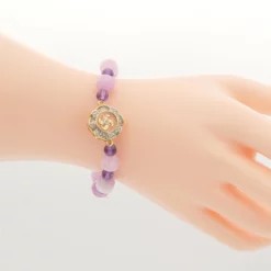มันตรา และ นารา สร้อยข้อมือลาเวนเดอร์ แอเมทิสต์ และแอเมทิสต์ ตกแต่งจี้กังหัน - Image 2