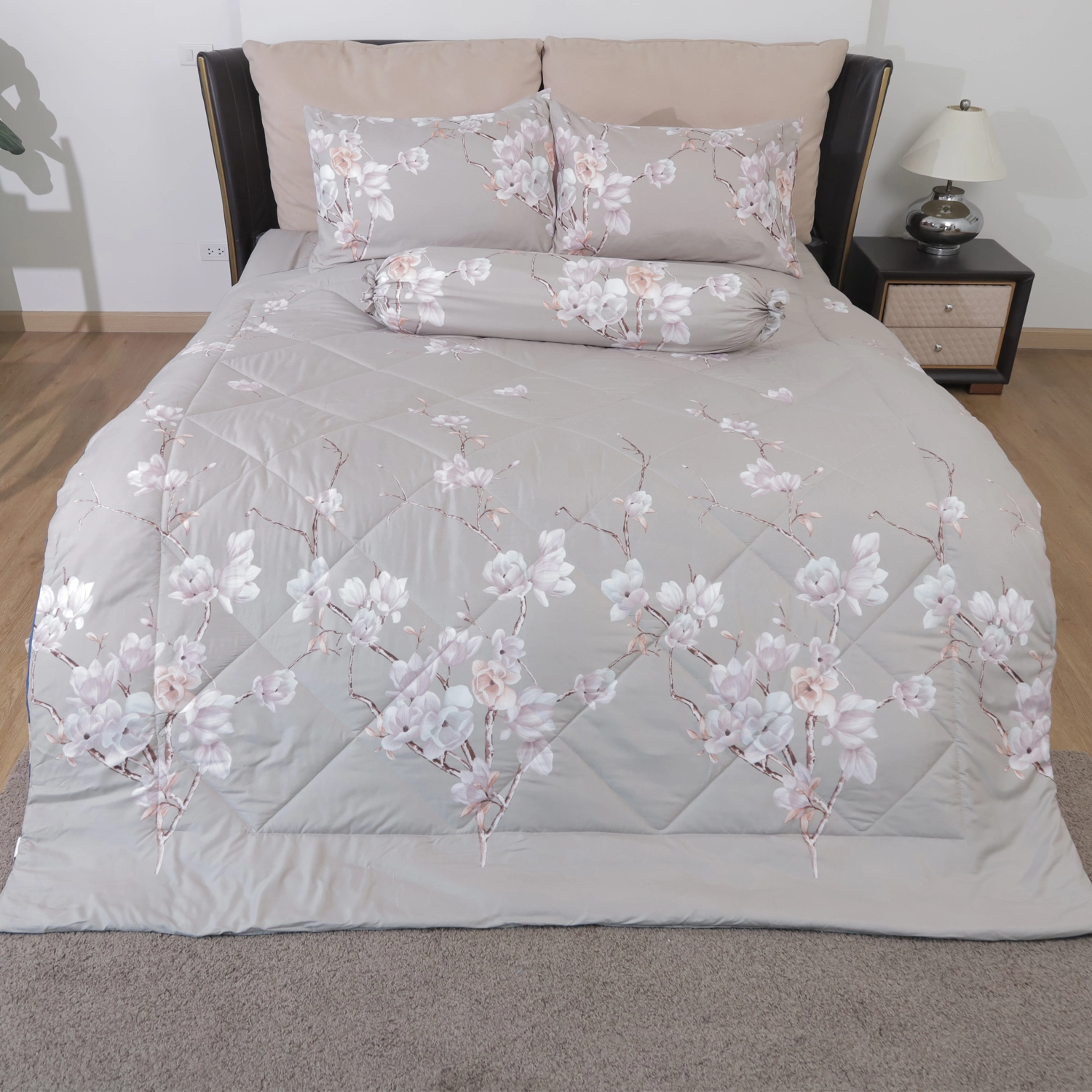 อแมนดา ชุดผ้าปูที่นอน 6 ฟุต ลาย Autumn Rose 1 ชุด - Image 2