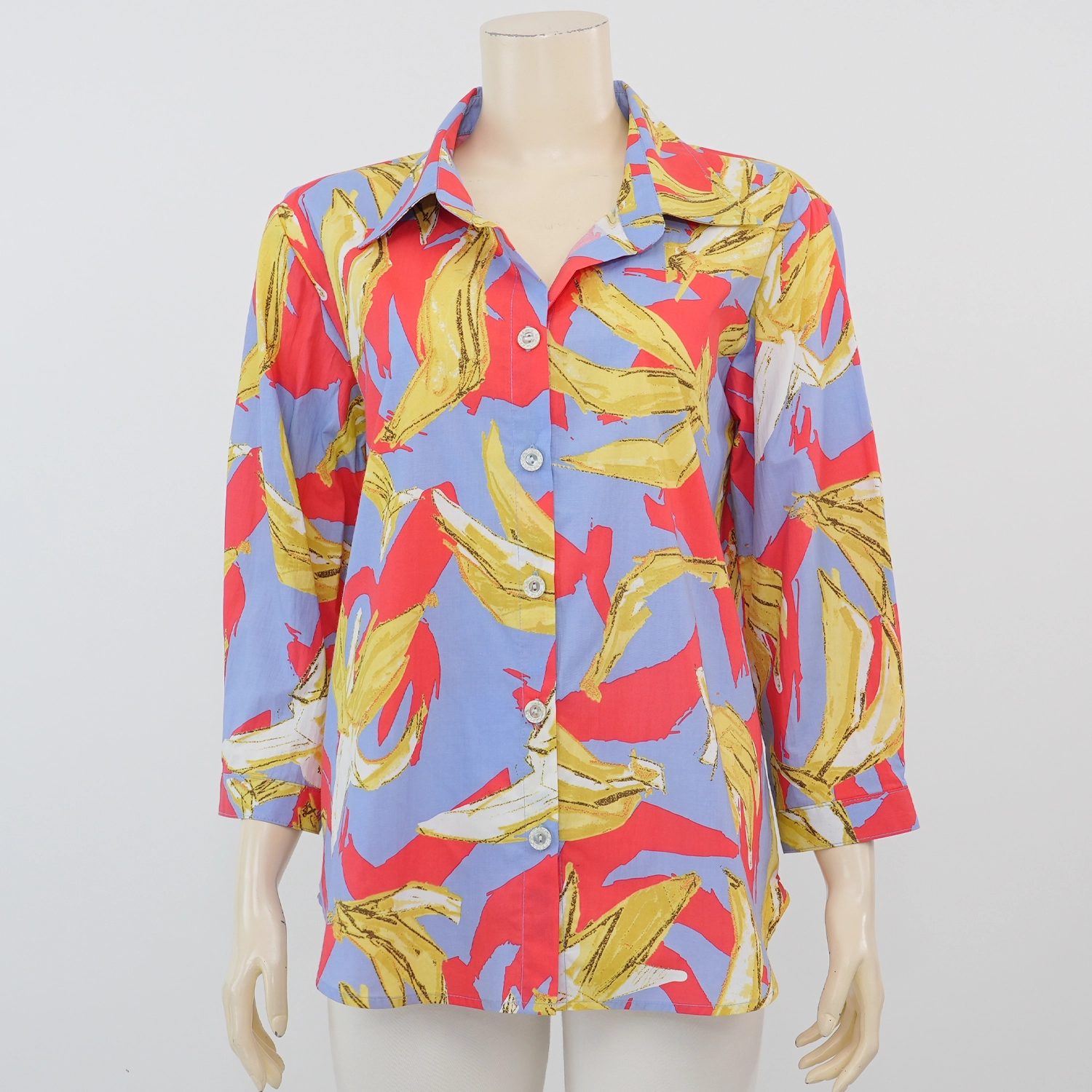 มาร์ท่า ออร์ลีน แอ็คแซคคิวทีฟ เสื้อเชิ้ต แขน 4 ส่วน ผ้าคอตตอน พิมพ์ลาย Banana