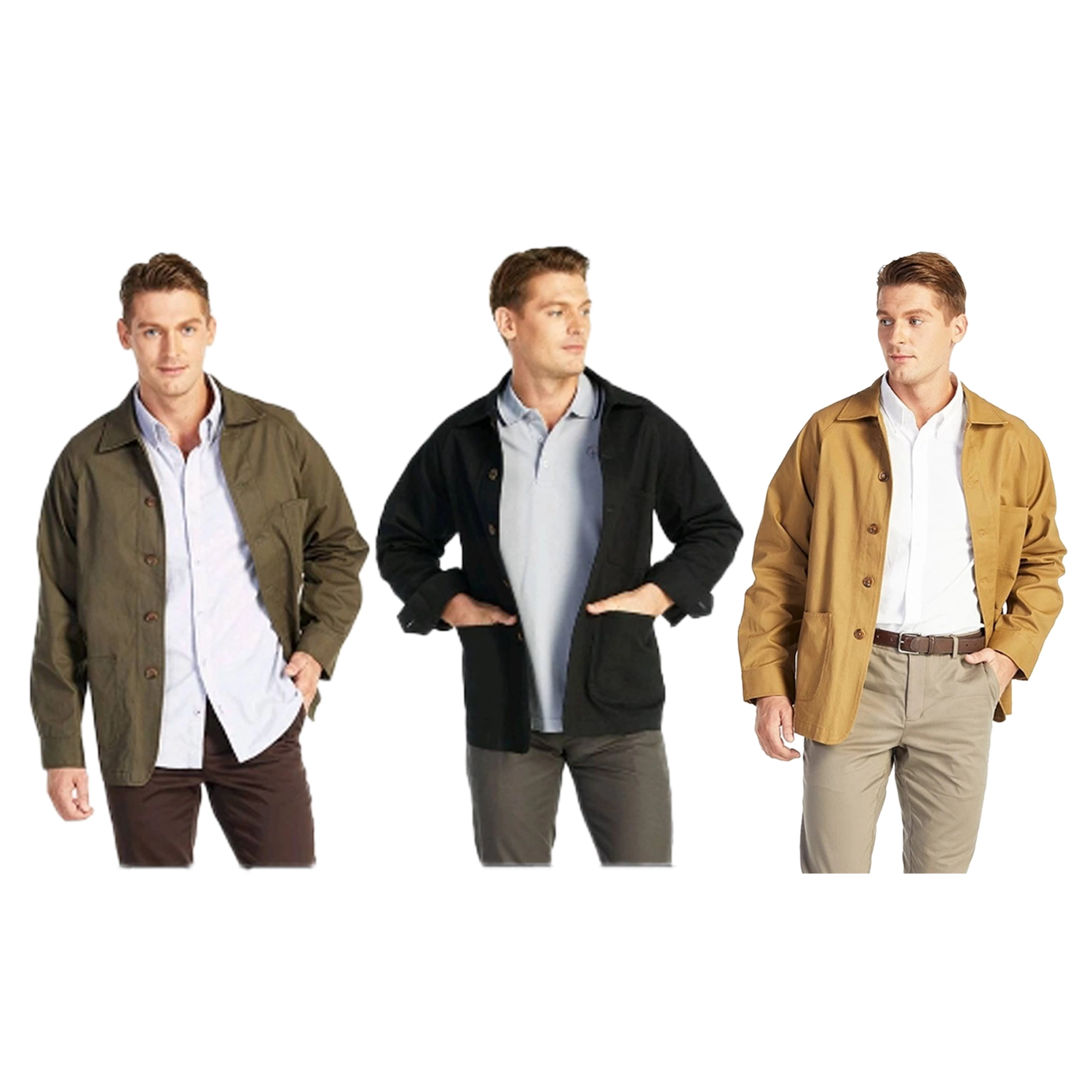 แอล อ็อม เสื้อแจ็คเก็ตผู้ชาย รุ่น Utility twill jacket