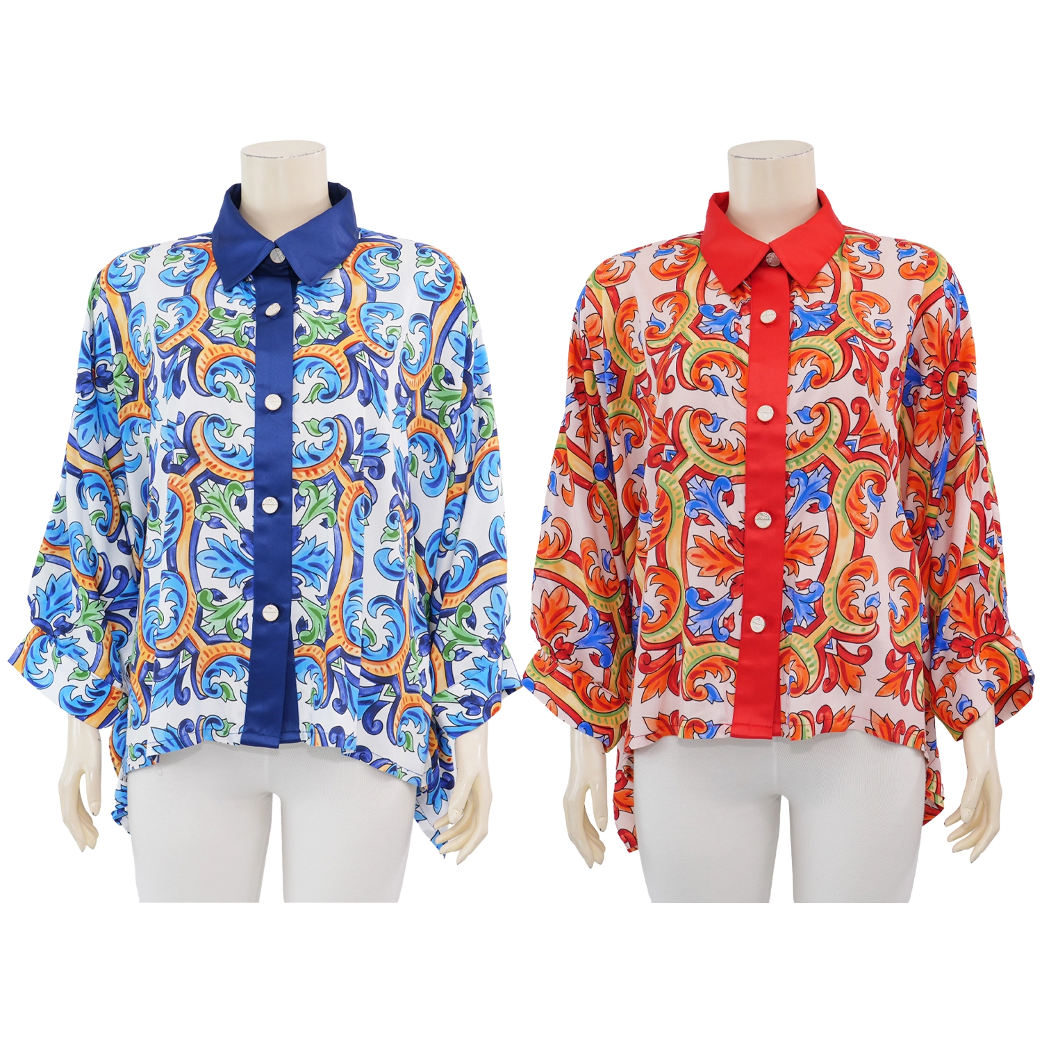 เดอะ มูเซียม คอลเลคชั่น เสื้อคอปก แขนสั้น ผ้าพิมพ์ลาย
