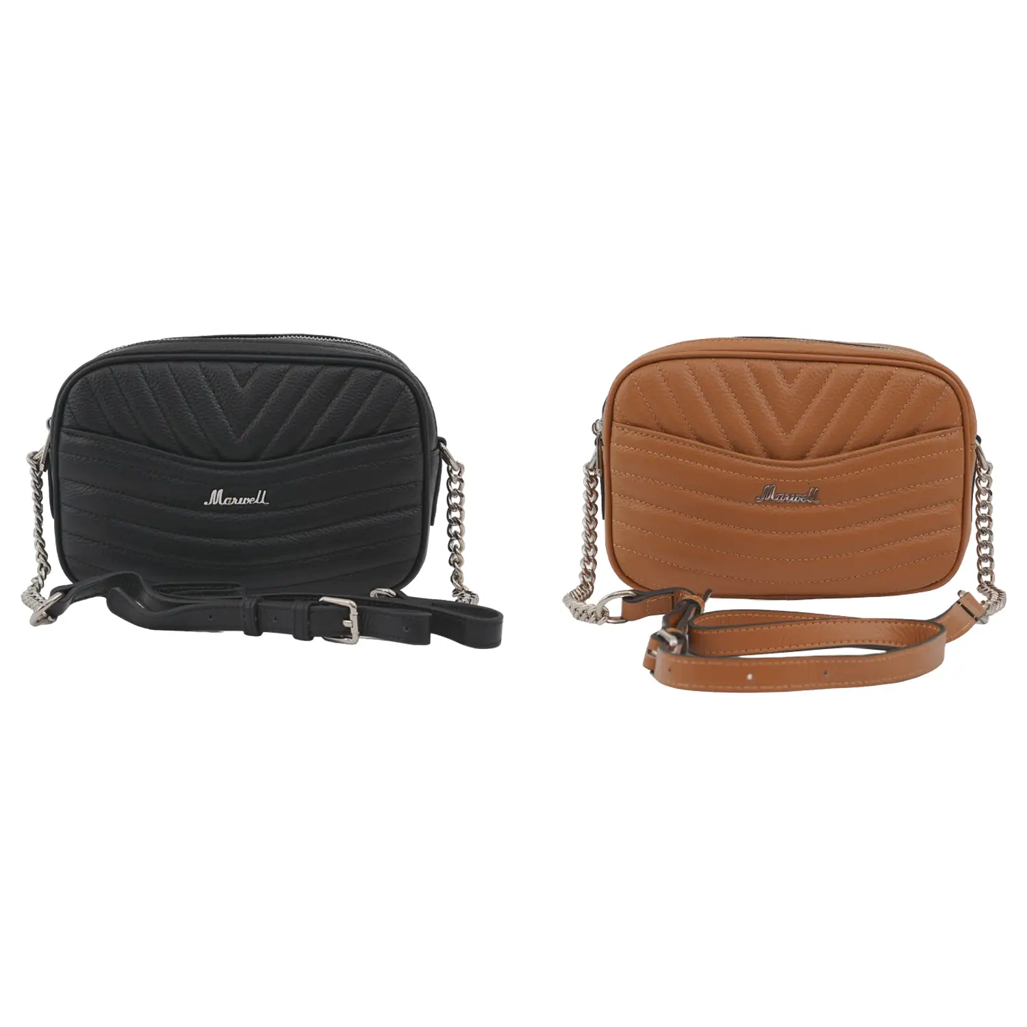 มาร์เวล กระเป๋าสะพายหนังวัวแท้ ROUND SLING