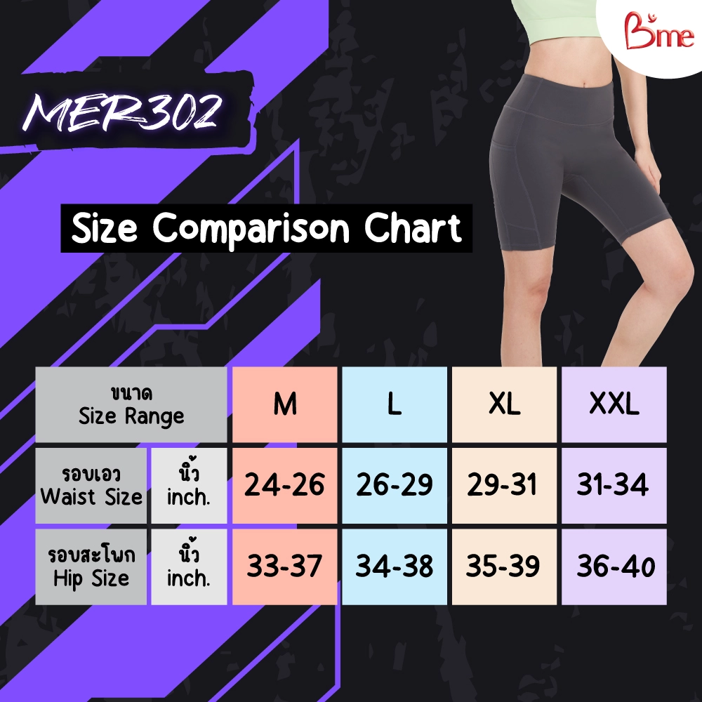 บีมี เซตกางเกงขาสั้น B'ME AIR FLOW PANTS 3 สี รวม 3 ตัว - Image 2