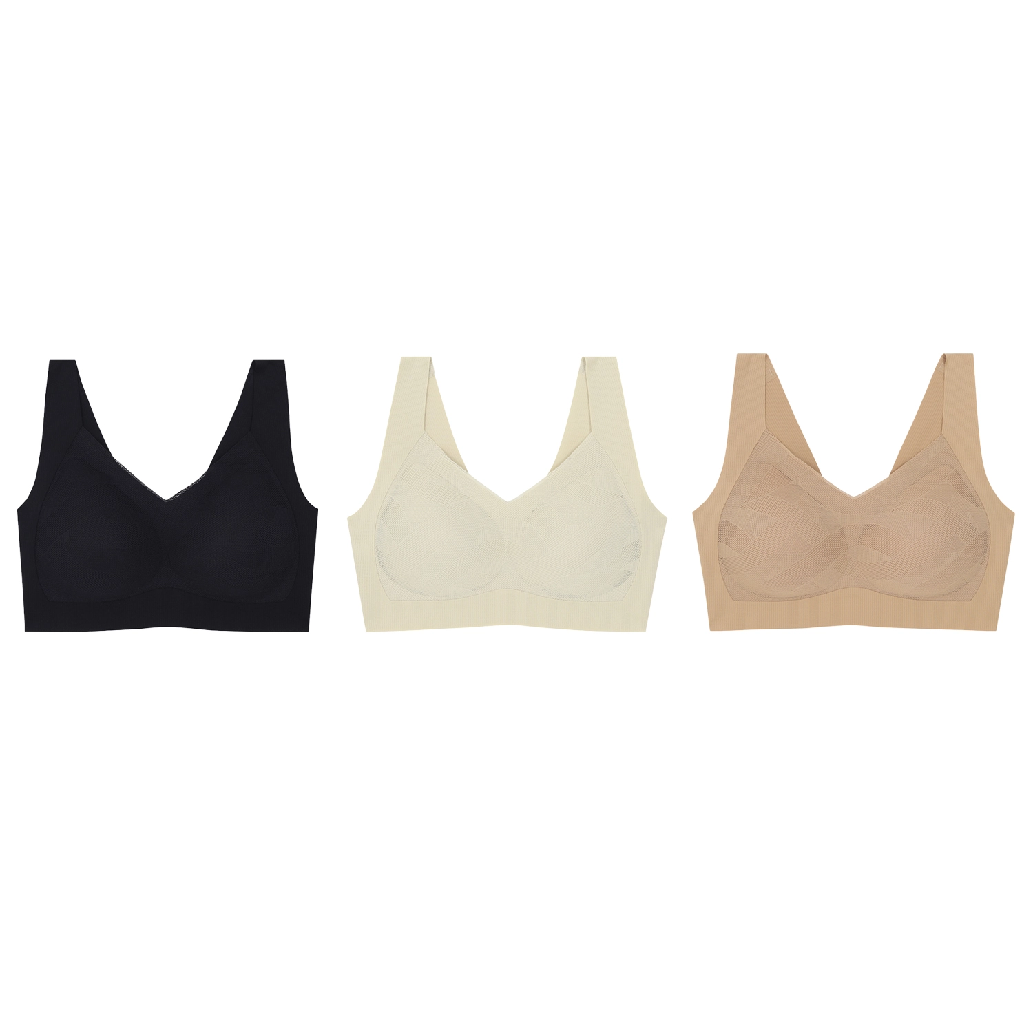 บีมี เซตเสื้อชั้นในไร้โครง B'me Graphic Comfort Bra ตกแต่งลายกราฟิก